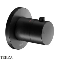 Keuco IXMO Термостат для душа, внешняя часть, круг 59553370001, черный матовый