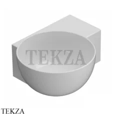 GLOBO T-EDGE Раковина круглая накладная-подвесная TE040BI, белый глянец