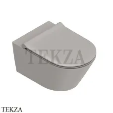 Catalano Zero Унитаз подвесной без ободка, торнадо Silentech, сиденье микролифт 0111550032, Tortora матовый