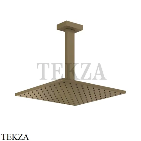 Gessi Rettangolo shower Верхний душ с потолочным кронштейном 15186-713, Antique Brass