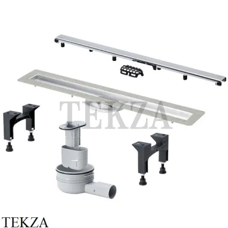 Viega Advantix ER10 90 Душевой лоток, с решеткой 753177, нержавеющая сталь