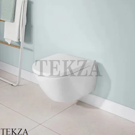 Villeroy & Boch SUBWAY 3.0 Унитаз подвесной (комплект), без ободка 4670TS01, сиденье микролифт, белый глянец