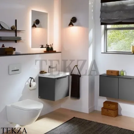 Villeroy & Boch SUBWAY 3.0 Унитаз подвесной (комплект), без ободка 4670TS01, сиденье микролифт, белый глянец