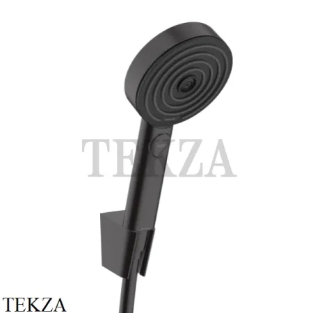 Hansgrohe Pulsify Ручной душ 105 3jet Relaxation с держателем и шлангом 160 см 24303670, черный матовый