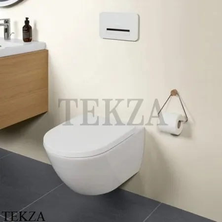 Villeroy & Boch SUBWAY 3.0 Унитаз подвесной (комплект), без ободка 4670TS01, сиденье микролифт, белый глянец