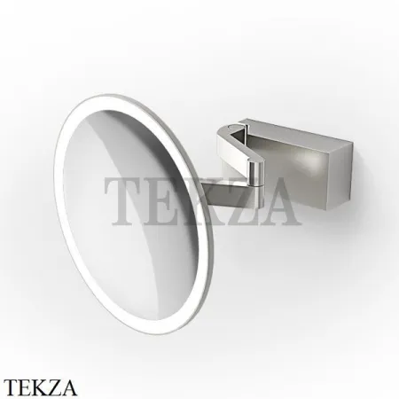 Decor Walther VISION R 5X Косметическое зеркало, 5х увеличение, от сети 0123176, сталь матовая