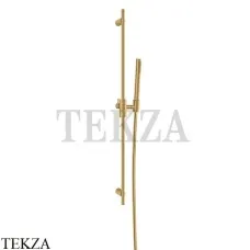 Gessi Habito TRAME Штанга в комплекте с душевой лейкой и шлангом 70345-727, Brushed Brass