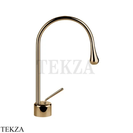 Gessi Goccia Смеситель для раковины, без сливного гарнитура 33601-735, Warm Bronze PVD