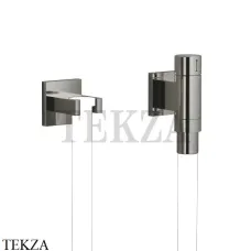 Dornbracht WATER TUBE Kneipp-настенное присоединительное колено с держателем 27821979-19, Dark Chrome