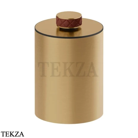 Gessi Pelle Tresse Ведерко, корзина для мусора, 78690-431, Red Cherry/ Bronze Br. PVD
