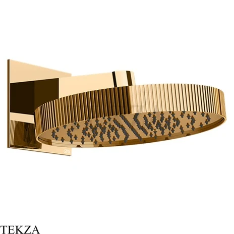 Gessi Incastri Верхняя лейка D30 с кронштейном из стены 75149-735, бронза глянец