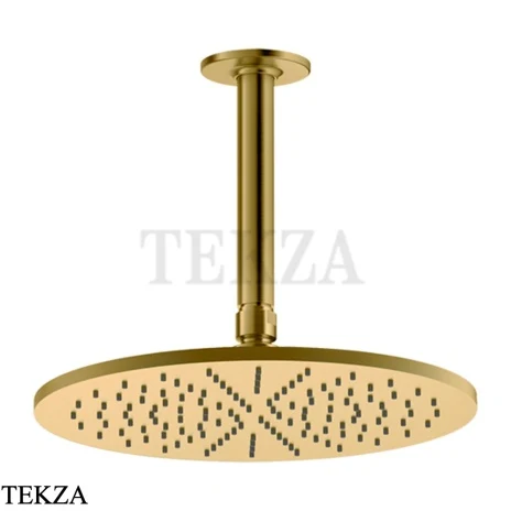 Gessi INCISO SHOWER Верхняя душевая лейка с кронштейном 58250-716, Gold Br. PVD