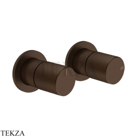 Gessi Habito UNITO Смеситель для душа с переключателем 2 потока ванна-душ 70079-845, Dark Bronze