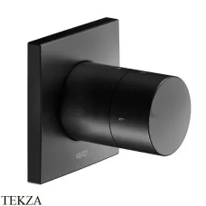 Keuco IXMO Pure Вентиль запорный, переключатель на 2 потока, квадрат, внешняя часть 59557370002, черный матовый