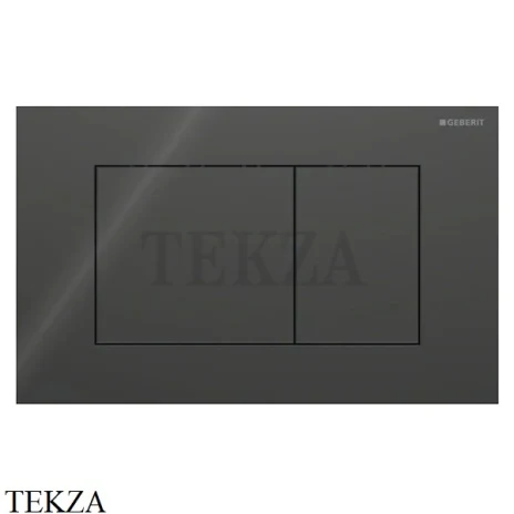Geberit Sigma40 Клавиша смыва квадратная, стекло 115.629.SJ.1, черный глянец