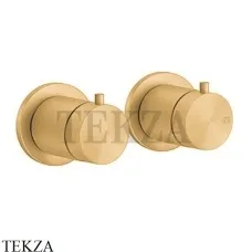 Gessi 316 SHOWER Термостат для душа на 2 выхода, внешняя часть 54234-727, Brushed Brass