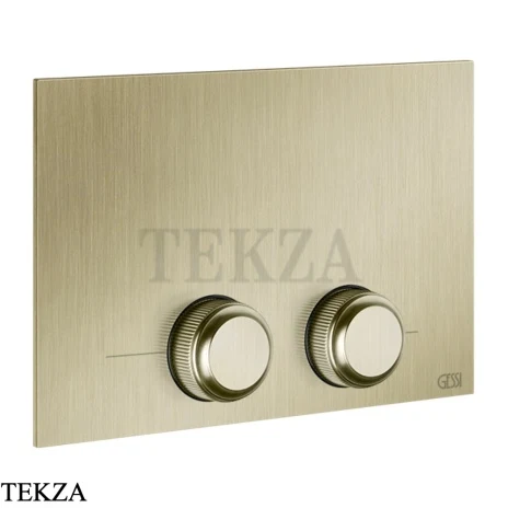 Gessi VENTI20 Клавиша смыва для инсталляции Tece 54657-727, Brushed Brass PVD