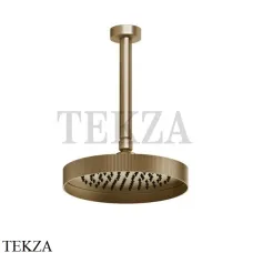 Gessi Inverso RIGATO Верхняя душевая лейка с кронштейном под размер 63550-726, Warm Bronze Br.