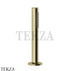Gessi Душевой комплект на борт ванны, шланг, держатель 63327-710, Brass PVD