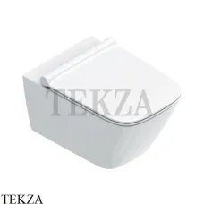 Catalano Green Унитаз подвесной без ободка, торнадо Silentech, сиденье микролифт 0411550001, белый глянец
