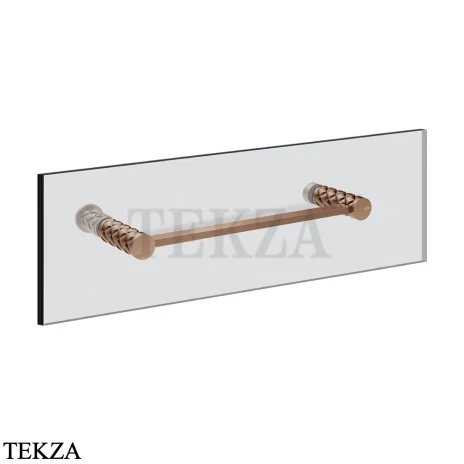 Gessi Pelle Tresse Полотенцедержатель для крепления на стекло, 30 см 78611-708, Copper Brushed PVD