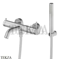 Newform X-Steel 316 Смеситель для ванны наружный, с гарнитуром 69641CX.50.050, INOX Stainless steel