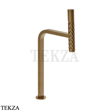 Gessi Pelle Tresse Смеситель для раковины высокий, с донным клапаном 78553-791, Deep Bronze Brushed PVD