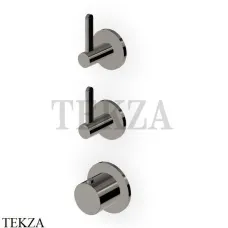 Zucchetti Isy22 Термостат для душа, 2 потока, внушняя часть ZIS3802.C50, metal black