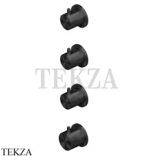 QuadroDesign Source Термостат для душа, 3 потока, внешняя часть, 12 50.00 ON, Black Gold