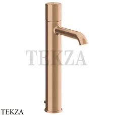 Gessi Habito UNITO Смеситель для раковины высокий, с донным клапаном 70003-735, Warm Bronze