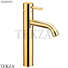 Nicolazzi Olympus Смеситель для раковины высокий, без гарнитура 3772GO, золото глянец Gold 24k
