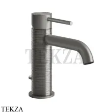 Gessi 316 TRAME Смеситель для раковины, с донным клапаном 54301-239, Steel Brushed Gessi 316 TRAME Смеситель для раковины, с донным клапаном 54301-239, Steel Brushed