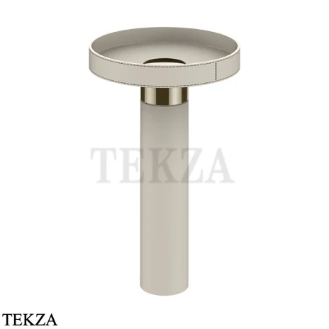 Gessi Pelle Tresse Раковина отдельностоящая, слив в пол, без перелива 78607-433, Crème/ Nickel PVD