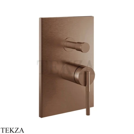 Gessi INGRANAGGIO Смеситель для душа, 2 потока, внешняя часть 63577-708, Copper Brushed PVD