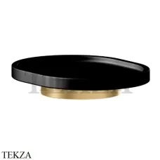 Newform X-Steel 316 Мыльница подвесная с держателем, композит 73251X.59.097, PVD Brushed gold