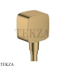 Hansgrohe Fixfit Шланговое подсоединение с клапаном обратного тока 26457140, Brushed Bronze