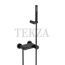 Boheme Stick Смеситель для ванны с изливом и гарнитуром Stick 123-BB.3 Black LINEA