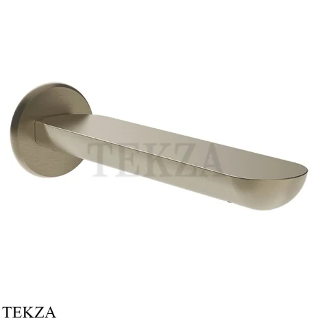 Gessi Perle Излив для ванны настенный 74041-149, нерж. сталь Brush / никель Brushed