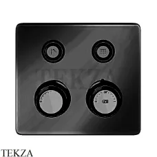 Gessi VENTI20 Термостатический смеситель на 2 потока, внешняя часть 65232-299, Black XL