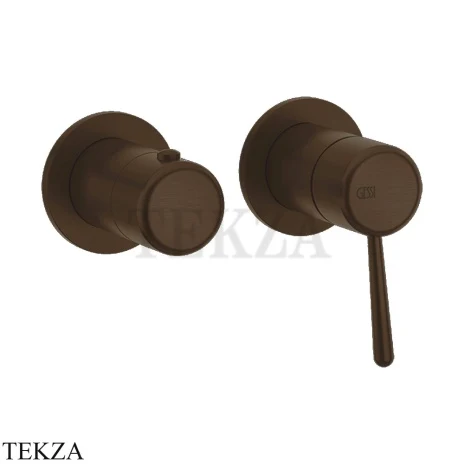 Gessi Goccia Смеситель для душа, 2 потока, внешняя часть 33077-845, Dark Bronze