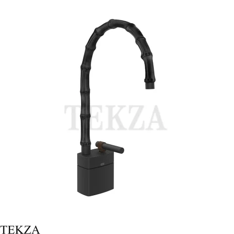 Gessi Jacqueline Смеситель для раковины средний, без донного клапана 77329-299, черный матовый