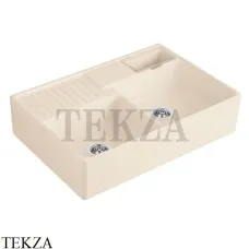 Villeroy & Boch DOUBLE-BOWL SINK Кухонная мойка, с двумя чашами, с ручным управлением 632391FU, Ivory Ceramicplus