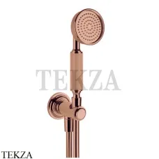 Gessi VENTI20 Душевой комплект с душевой лейкой, шланг, вывод 65123-030, Copper глянец