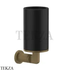 Gessi INCISO accessories Стакан настенный для зубных щеток, черный 58508-713, Antique Brass Gessi INCISO accessories Стакан настенный для зубных щеток, черный 58508-713, Antique Brass