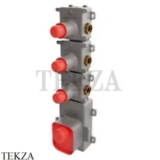 FIMA Carlo Frattini Встраиваемая часть термостатического смесителя для душа F2463, 3 потока