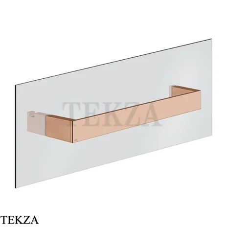 Gessi Rettangolo Полотенцедержатель для крепления на стекло, 30 см 20961-030, Copper PVD