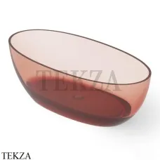 Dea Design Nature Ванна отдельностоящая овальная 170x80 Glasstech DD8647 1700 R5, Pomegranate R5