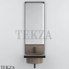 Cielo ELLE Tonda Модульная система умывальника с зеркалом, Arenaria-черный