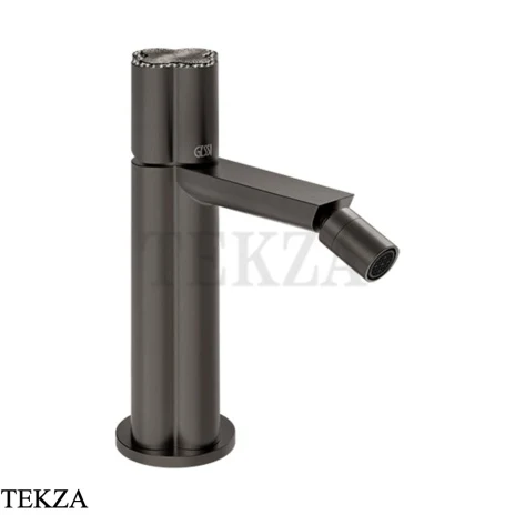 Gessi Ludovica Смеситель для биде crystals, с донным клапаном 76367-707, black хром Brush