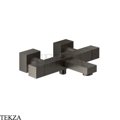Gessi RETTANGOLO K Смеситель термостатический для ванны и душа 20111-707, Black Metal Brushed PVD